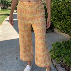 Vintage Plaid Trousers